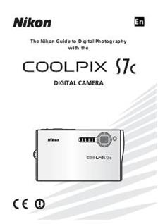 Nikon Coolpix S7 C manual. Camera Instructions.